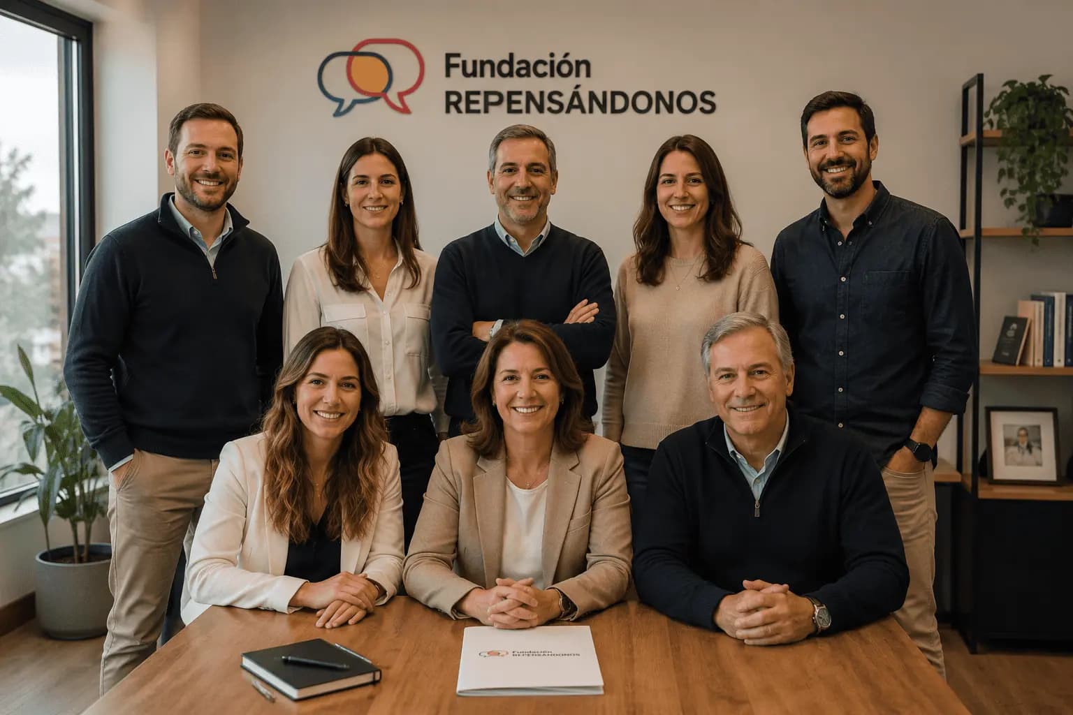 Equipo y autoridades de Fundación Repensándonos